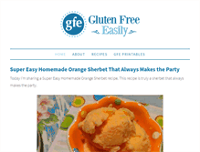Tablet Screenshot of glutenfreeeasily.com